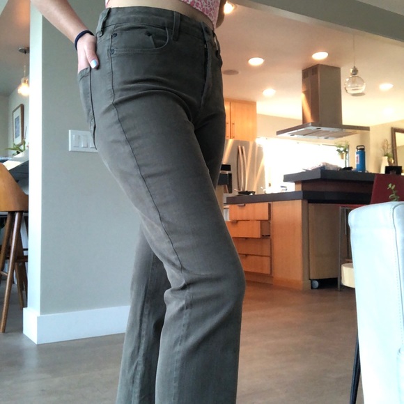 Vintage Olive green flare jeans - Picture 2 of 5